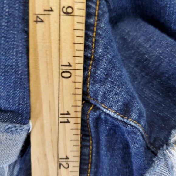 Torrid Shorts Womens 22 Blue Distressed Frayed Hem Denim Casual Stretch Jorts - Picture 6 of 11